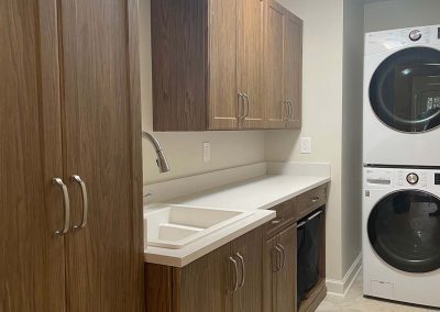 Family Laundry with Sink, Counter, and Hampers
